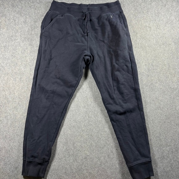 AllSaints Other - AllSaints Raven Sweatpant Mens Large Black Cotton Slim Tapered Joggers Causal